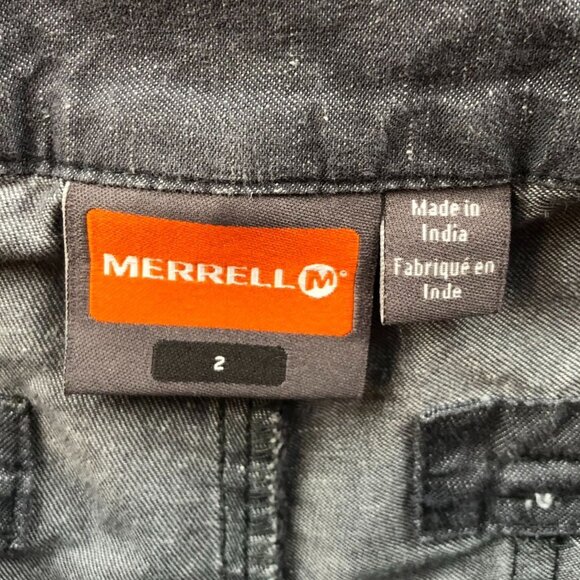 Merrell Womens Pants Size 2 Straight Leg Outdoors Hiking Gray Casual Low Rise - Picture 2 of 9